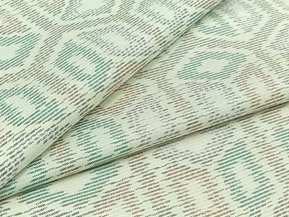 平和屋着物▽本場大島紬 白大島 単衣 亀甲文様 正絹 逸品 AABC3175jh