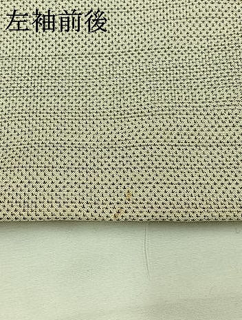平和屋着物▽上質な紬 単衣 蚊絣 正絹 逸品 AABC3181jh