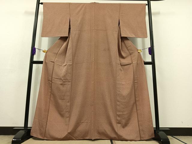 平和屋着物▽江戸小紋 単衣 幾何学文様 正絹 逸品 AABC3182jh