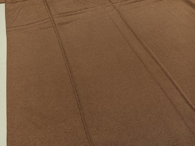 平和屋着物▽江戸小紋 単衣 幾何学文様 正絹 逸品 AABC3182jh