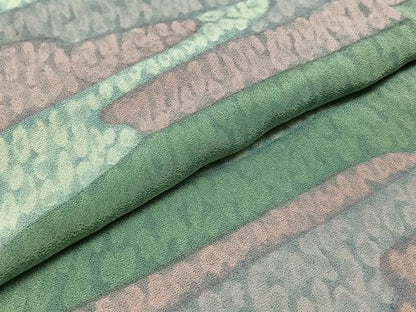 平和屋着物▽上質な小紋　単衣　霞文　正絹　逸品　AABC3186jh