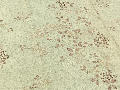 平和屋着物▽訪問着 単衣 草花文 正絹 逸品 AABC3187jh