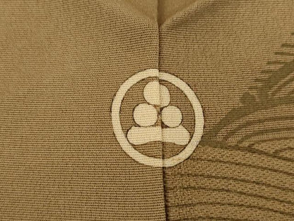 平和屋着物●訪問着　刺繍　流水立波文　銀糸　正絹　逸品　AABC3255ck