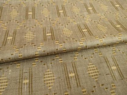 平和屋着物●上質な紬 幾何学文様 正絹 逸品 AABC3265ck