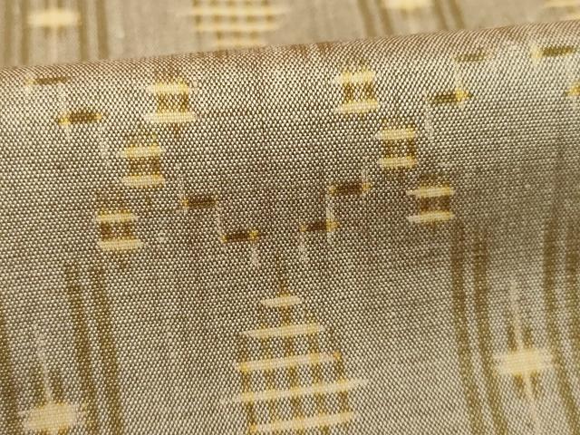平和屋着物●上質な紬 幾何学文様 正絹 逸品 AABC3265ck