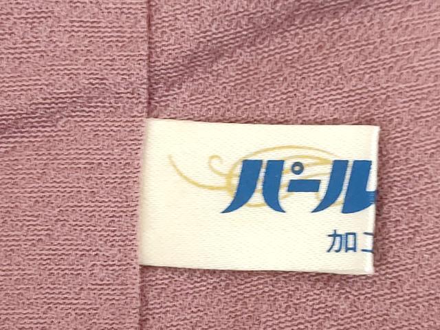 平和屋着物●上質な色無地　蘇芳香色　正絹　逸品　AABC3271ck