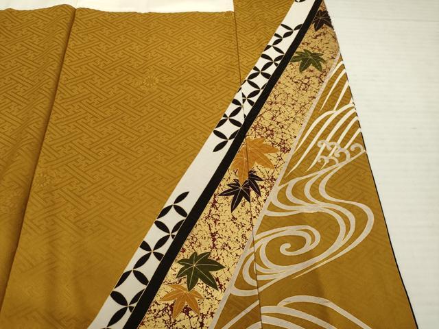 平和屋着物●豪華振袖 糸巻吉祥花文 金彩 正絹 逸品 AABC3277ck