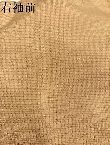 平和屋着物●訪問着　お召地　手描き　ろうけつ染め　風景浜松文　金彩　正絹　逸品　AABC3324ph