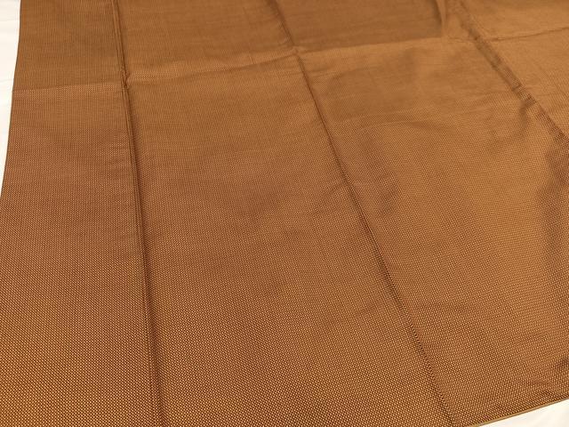 平和屋着物●お召　格子　正絹　逸品　AABC3331ph