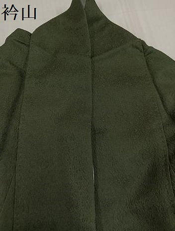 平和屋着物●上質な色無地　花唐草地紋　媚茶色　正絹　逸品　AABC3344ph