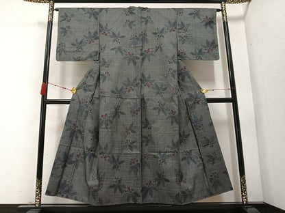 平和屋着物●本場大島紬 一元7マルキ 桐 正絹 逸品 未使用 AABC3359ph