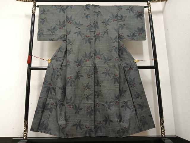 平和屋着物●本場大島紬 一元7マルキ 桐 正絹 逸品 未使用 AABC3359ph