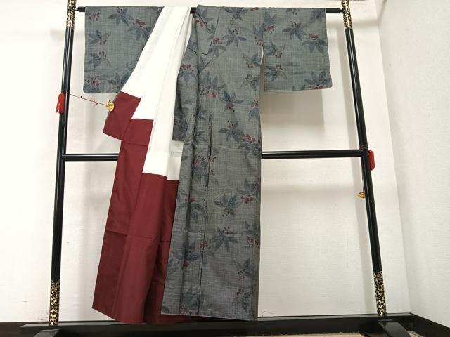 平和屋着物●本場大島紬 一元7マルキ 桐 正絹 逸品 未使用 AABC3359ph
