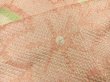 平和屋着物●豪華振袖　絞り　花尽くし　正絹　逸品　AABC3360ph