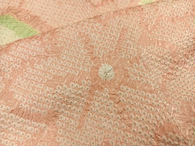 平和屋着物●豪華振袖　絞り　花尽くし　正絹　逸品　AABC3360ph