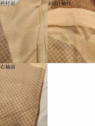 平和屋着物●二代目 川村久太郎　訪問着　花唐草文　正絹　逸品　AABC3371ph