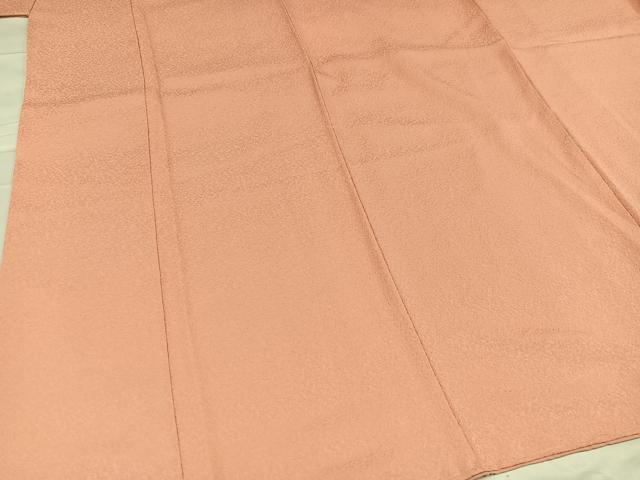 平和屋着物●上質な色無地　宍色　正絹　逸品　未使用　AABC3376ph