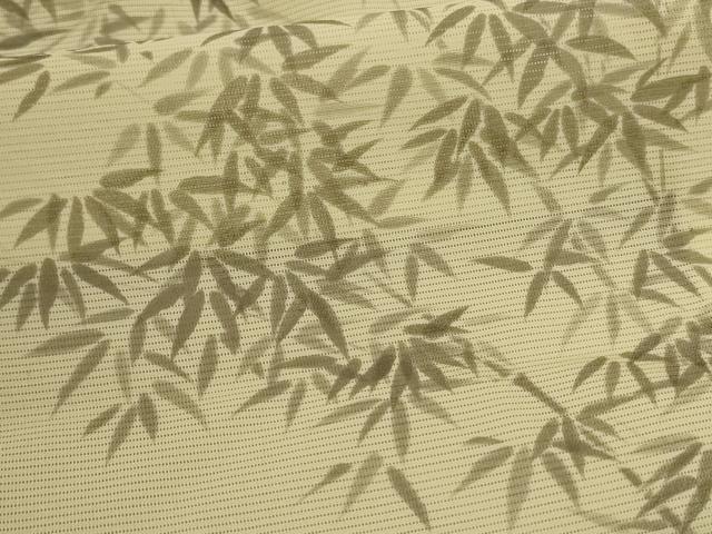 平和屋着物＊夏物 小紋 絽 笹竹文 正絹 逸品 AABC3403jd