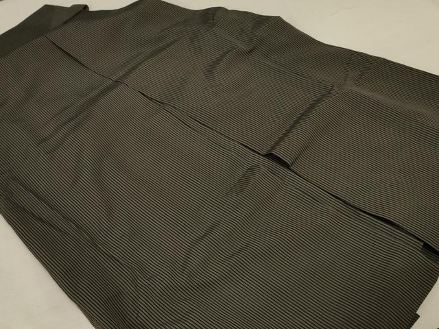 平和屋着物＊夏物 男性 行灯袴 縦絽 縞 正絹 逸品 AABC3407jd