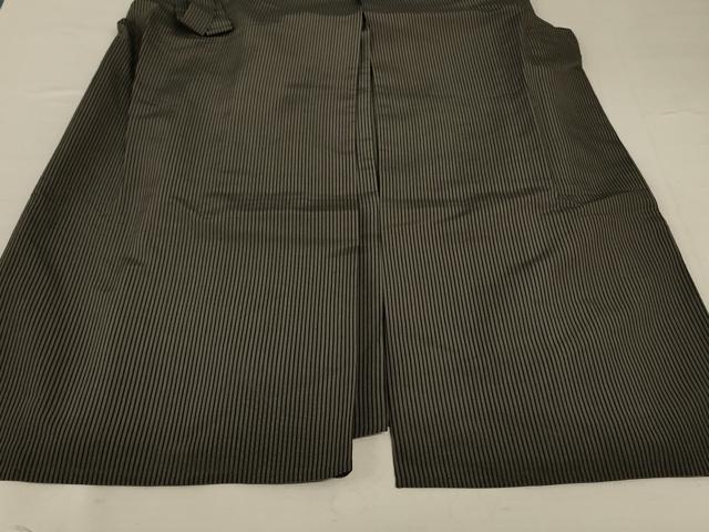 平和屋着物＊夏物 男性 行灯袴 縦絽 縞 正絹 逸品 AABC3407jd