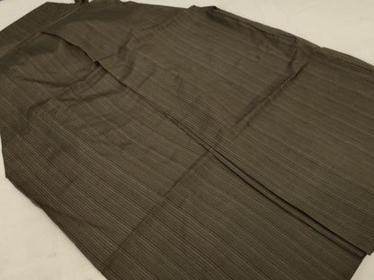 平和屋着物＊夏物 男性 行灯袴 紗 縞 正絹 逸品 AABC3408jd