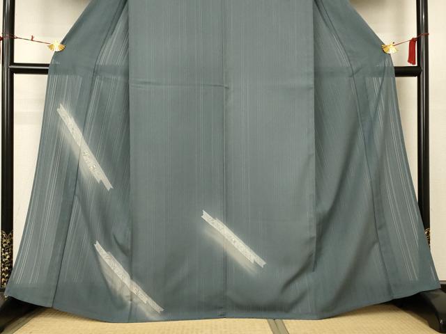 平和屋着物＊夏物 訪問着 紗 草花文 暈し染め 洗える着物 AABC3410jd