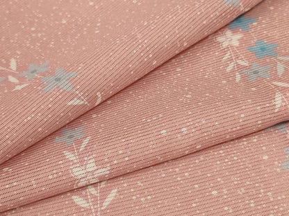 平和屋着物＊夏物 小紋 絽 草花間道 洗える着物 AABC3417jd