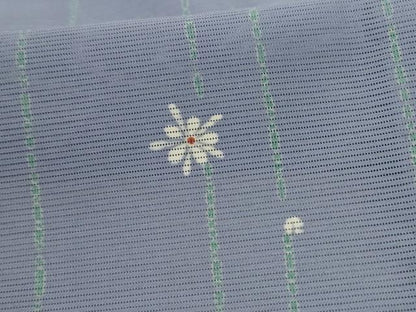 平和屋着物＊夏物 小紋 絽 舞花文 洗える着物 AABC3420jd