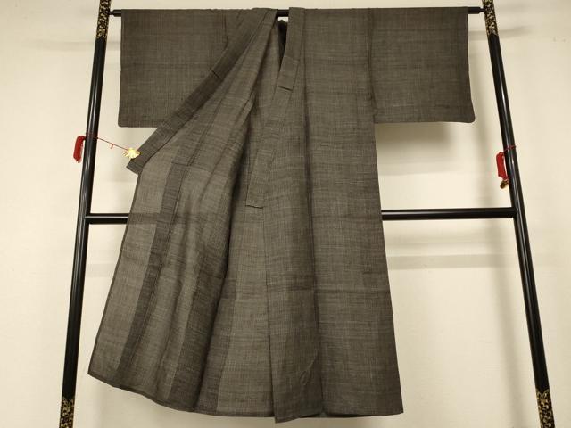 平和屋着物＊夏物 男性 上布 80亀甲 総詰め 麻 逸品 AABC3428jd