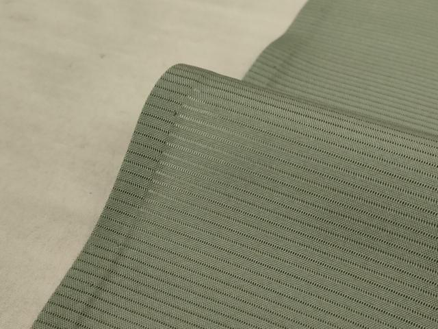 平和屋着物＊夏物 色無地 絽 山葵色 正絹 逸品 AABC3429jd