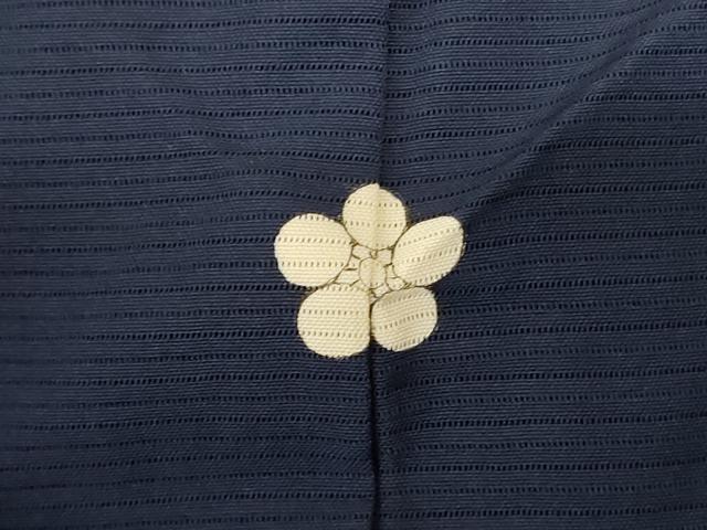 平和屋着物＊夏物 色無地 絽 藍鉄色 正絹 逸品 AABC3430jd