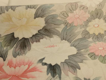 平和屋着物＊夏物 訪問着 絽 草花文 正絹 逸品 AABC3431jd