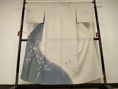 平和屋着物＊夏物 訪問着 絽 枝葉文 正絹 逸品 AABC3432jd