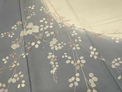 平和屋着物＊夏物 訪問着 絽 枝葉文 正絹 逸品 AABC3432jd