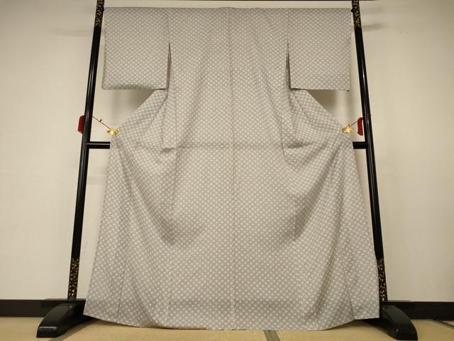 平和屋着物＊夏物 小紋 絽 花尽くし 正絹 逸品 AABC3433jd