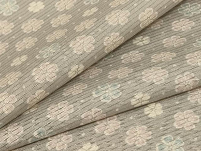 平和屋着物＊夏物 小紋 絽 花尽くし 正絹 逸品 AABC3433jd