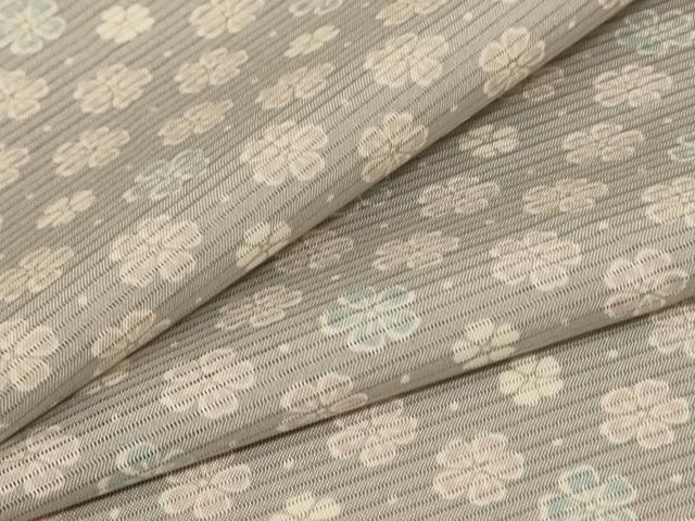 平和屋着物＊夏物 小紋 絽 花尽くし 正絹 逸品 AABC3433jd