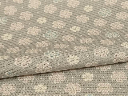平和屋着物＊夏物 小紋 絽 花尽くし 正絹 逸品 AABC3433jd