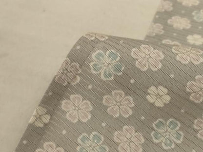 平和屋着物＊夏物 小紋 絽 花尽くし 正絹 逸品 AABC3433jd