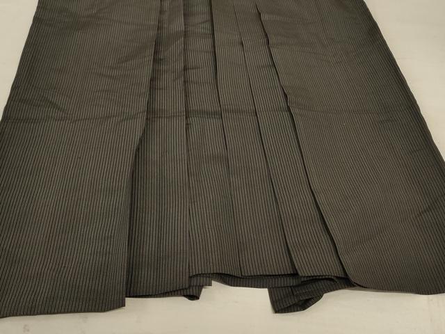 平和屋着物＊夏物 男性 行灯袴 縞 正絹 逸品 AABC3444jd