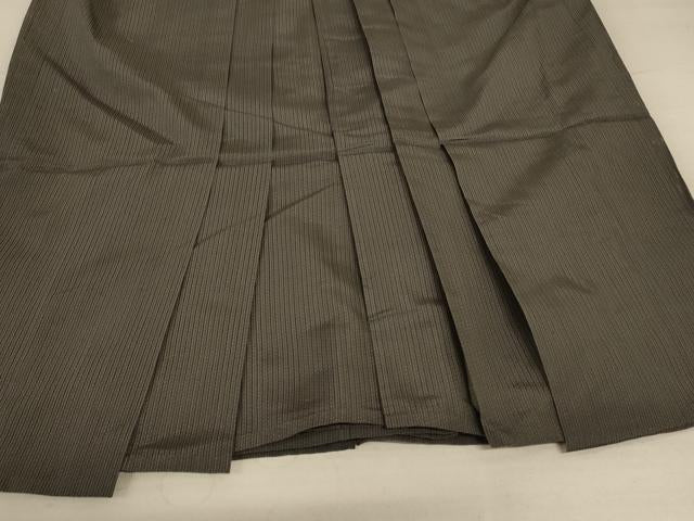 平和屋着物＊夏物 男性 行灯袴 縞 正絹 逸品 AABC3445jd