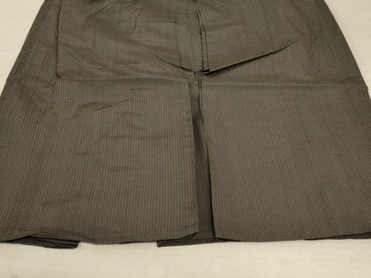 平和屋着物＊夏物 男性 行灯袴 縞 正絹 逸品 AABC3445jd