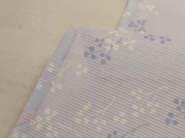 平和屋着物＊夏物 小紋 絽 草花文 洗える着物 AABC3465jd