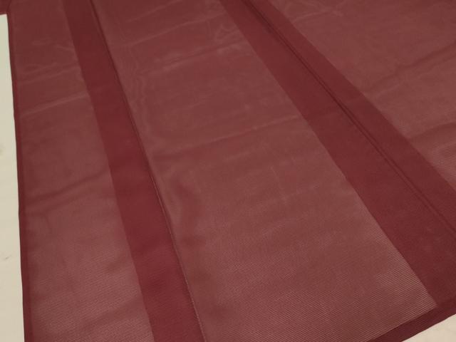 平和屋着物＊夏物 色無地 絽 葡萄茶色 洗える着物 AABC3472jd