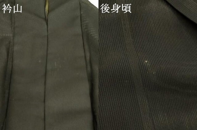 平和屋着物＊夏物 訪問着 縦絽 駒 金彩 洗える着物 AABC3473jd