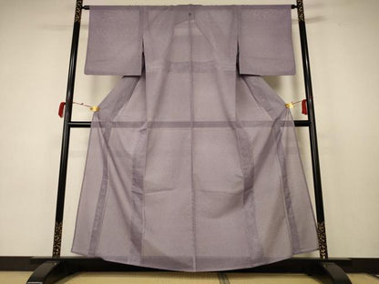 平和屋着物＊夏物 小紋 絽 霞文 洗える着物 AABC3475jd