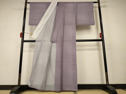 平和屋着物＊夏物 小紋 絽 霞文 洗える着物 AABC3475jd