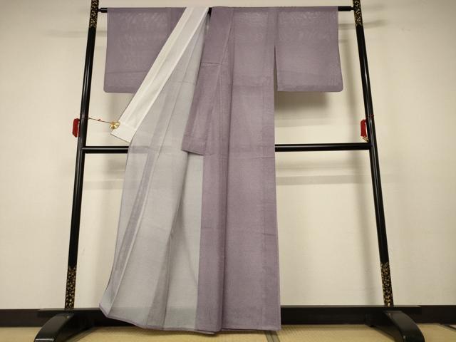 平和屋着物＊夏物 小紋 絽 霞文 洗える着物 AABC3475jd