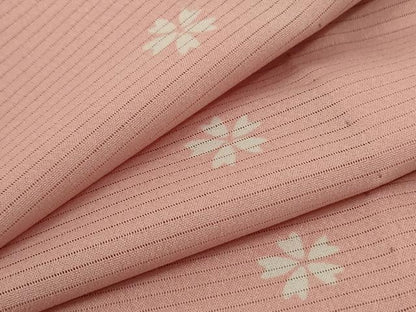 平和屋着物＊夏物 小紋 絽 舞桜文 洗える着物 AABC3476jd