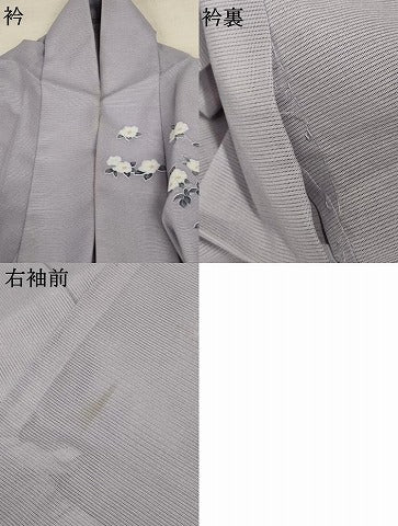 平和屋着物＊夏物 訪問着 絽 草花文 金彩 洗える着物 AABC3478jd